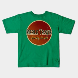 vintage look - Merle Travis Kids T-Shirt